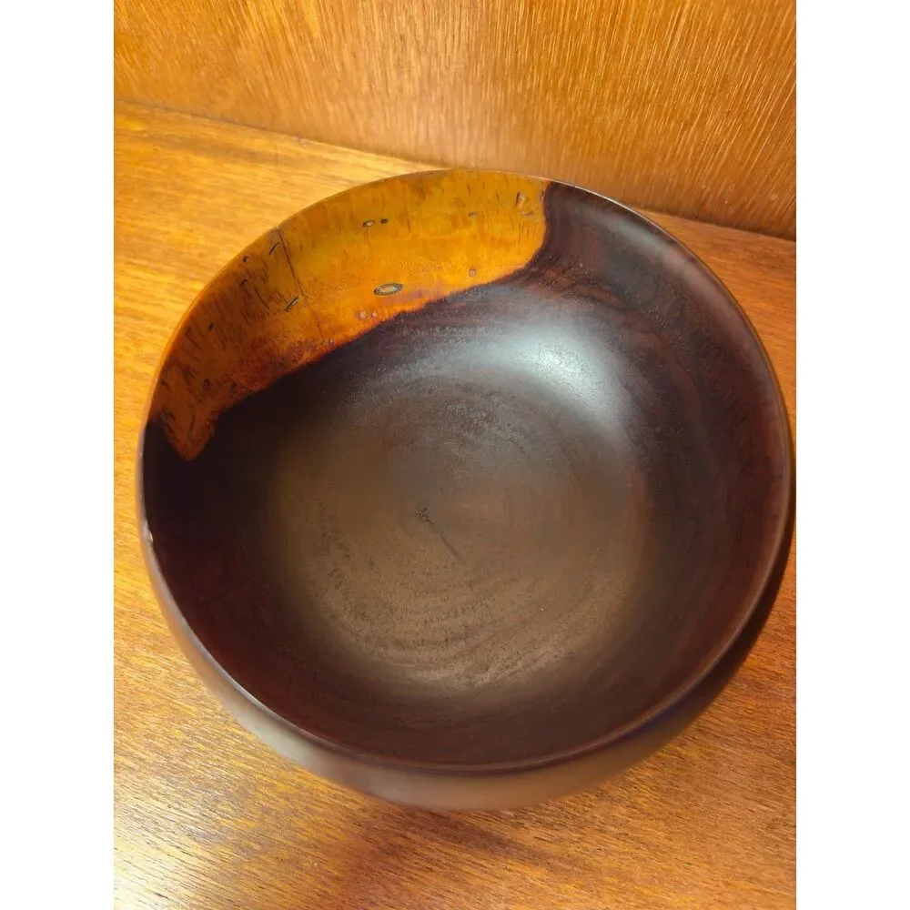 Vintage Barry Biesanz Woodworks Set of 3 Cocobolo Turned Wood Bowls